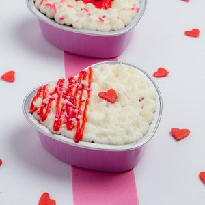corazón red velvet $59